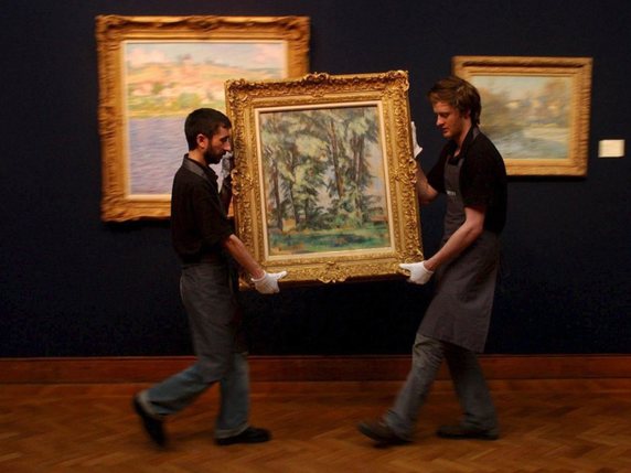 Des oeuvres de Paul Cézanne, un peintre que Monet appréciait particulièrement (archives) © KEYSTONE/EPA/CHRIS YOUNG