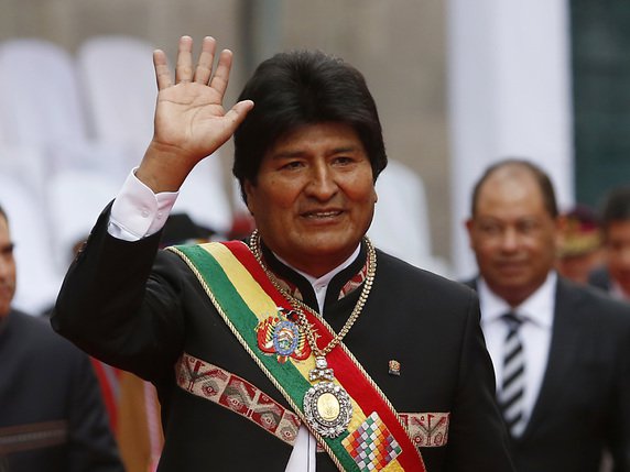 Le président bolivien Evo Morales va briguer un quatrième mandat. © KEYSTONE/AP/JUAN KARITA