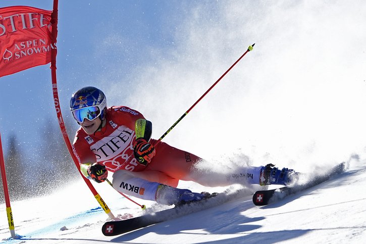 Marco Odermatt a encore gagné en géant à Aspen © KEYSTONE/AP/Robert F. Bukaty