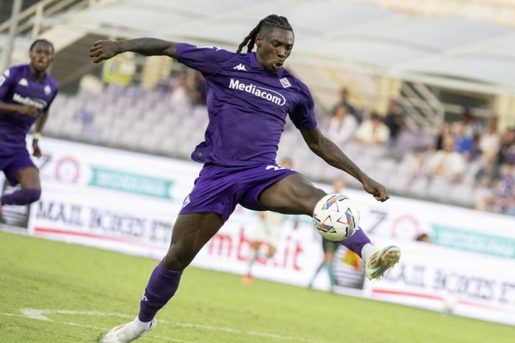 Moise Kean et la Fiorentina viendront jouer à Saint-Gall © KEYSTONE/EPA/CLAUDIO GIOVANNINI