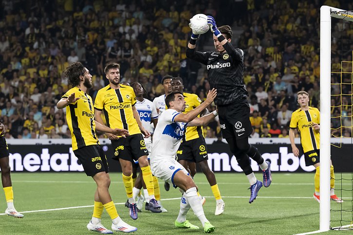 Marvin Keller a été le meilleur élément des Young Boys samedi © KEYSTONE/ANTHONY ANEX