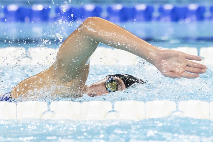 Nora Meister a obtenu une magnifique médaille d'argent sur 400 m libre © KEYSTONE/ENNIO LEANZA