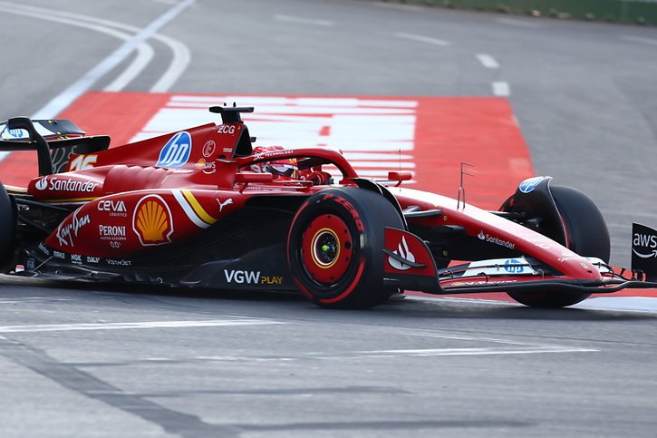 Charles Leclerc le plus rapide samedi à Bakou. © KEYSTONE/EPA/ALI HAIDER