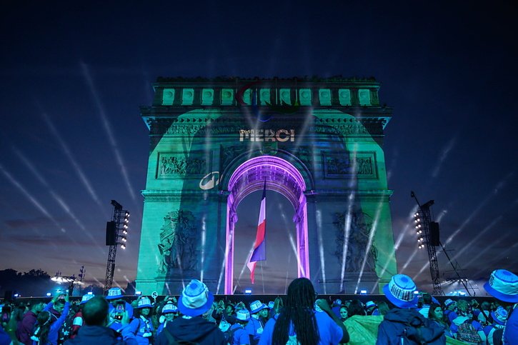 Paris 2024 a fait l'objet d'une ultime fête samedi © KEYSTONE/EPA/ED JONES / POOL